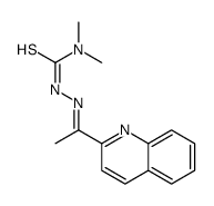 1,1-dimethyl-3-(1-quinolin-2-ylethylideneamino)thiourea结构式