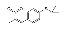 1-tert-butylsulfanyl-4-(2-nitroprop-1-enyl)benzene结构式