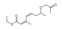 ethyl 3-methyl-7-(2-oxopropoxy)octa-2,4-dienoate结构式