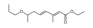 ethyl 3-methyl-7-propoxyocta-2,4-dienoate结构式