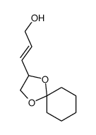 3-(1,4-dioxaspiro[4.5]decan-3-yl)prop-2-en-1-ol结构式