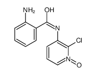 2-amino-N-(2-chloro-1-oxidopyridin-1-ium-3-yl)benzamide结构式