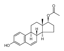 Estra-1,3,5(10),6-tetraene-3,17-diol, 17-acetate, (17β)结构式