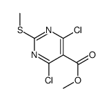 Methyl 4,6-dichloro-2-(methylsulfanyl)-5-pyrimidinecarboxylate结构式