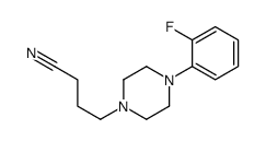 4-[4-(2-fluorophenyl)piperazin-1-yl]butanenitrile结构式