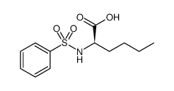 D-Norleucine, N-(phenylsulfonyl)结构式
