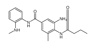 Benzamide, 3-amino-5-methyl-N-[2-(methylamino)phenyl]-4-[(1-oxobutyl)amino]结构式