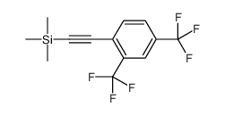 2-[2,4-bis(trifluoromethyl)phenyl]ethynyl-trimethylsilane结构式