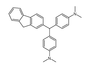 4-[[4-(dimethylamino)phenyl]-(9H-fluoren-2-yl)methyl]-N,N-dimethylaniline结构式