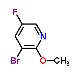 2-甲氧基-3-溴-5-氟吡啶结构式