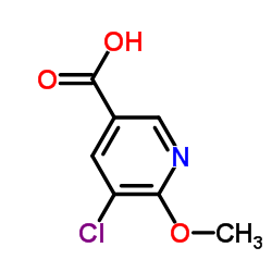 5-氯-6-甲氧基烟酸结构式