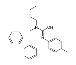 1-butyl-3-(2,4-dimethylphenyl)-1-(2,2-diphenylpropyl)urea结构式
