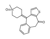 10-(1-methyl-1-oxidopiperidin-1-ium-4-ylidene)-5H-benzo[1,2]cyclohepta[3,4-b]thiophen-4-one结构式