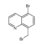 5-bromo-8-(bromomethyl)quinoline结构式