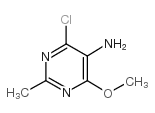 4-氯-6-甲氧基-2-甲基嘧啶-5-胺结构式