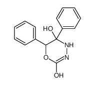 5-hydroxy-5,6-diphenyl-1,3,4-oxadiazinan-2-one结构式