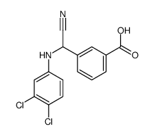 3-[cyano-(3,4-dichloroanilino)methyl]benzoic acid结构式