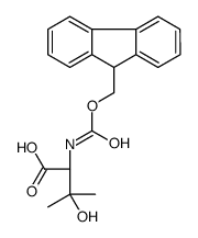 FMOC-(R)-2-AMINO-3-HYDROXY-3-METHYLBUTANOIC ACID结构式