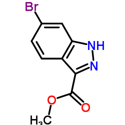 6-溴-1H-吲唑-3-甲酸甲酯结构式