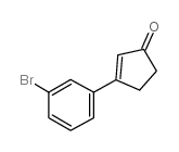 3-(3-溴苯基)-2-环戊酮结构式
