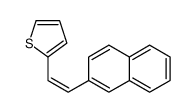 2-(2-naphthalen-2-ylethenyl)thiophene结构式