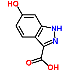 6-Hydroxy-1H-indazole-3-carboxylic acid结构式