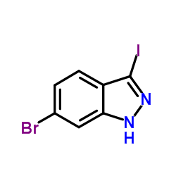 3-碘-6-溴吲唑结构式