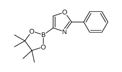 2-phenyl-4-(4,4,5,5-tetramethyl-1,3,2-dioxaborolan-2-yl)oxazole结构式