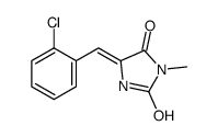 5-[(2-chlorophenyl)methylidene]-3-methylimidazolidine-2,4-dione结构式