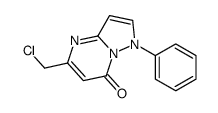 5-(chloromethyl)-1-phenylpyrazolo[1,5-a]pyrimidin-7-one结构式