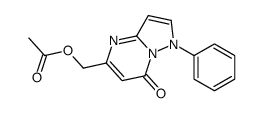 (7-oxo-1-phenylpyrazolo[1,5-a]pyrimidin-5-yl)methyl acetate结构式