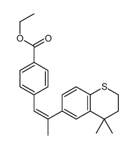 ethyl 4-[(Z)-2-(4,4-dimethyl-2,3-dihydrothiochromen-6-yl)prop-1-enyl]benzoate结构式