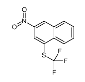 3-nitro-1-(trifluoromethylsulfanyl)naphthalene结构式