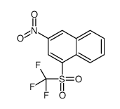 3-nitro-1-(trifluoromethylsulfonyl)naphthalene结构式