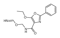 [(5-ethoxy-2-phenyl-1,3-oxazole-4-carbonyl)amino]methyl methanimidate结构式