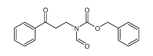 Carbamic acid, formyl(3-oxo-3-phenylpropyl)-, phenylmethyl ester结构式