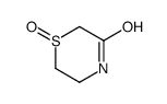 1-oxo-1,4-thiazinan-3-one结构式