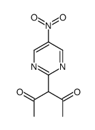 3-(5-nitropyrimidin-2-yl)pentane-2,4-dione结构式