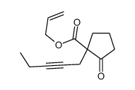 prop-2-enyl 2-oxo-1-pent-2-ynylcyclopentane-1-carboxylate结构式