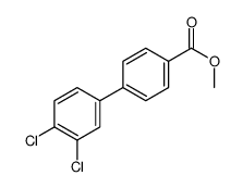 METHYL 3',4'-DICHLORO[1,1'-BIPHENYL]-4-CARBOXYLATE结构式