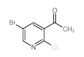 1-(5-溴-2-氯吡啶-3-基)乙酮结构式