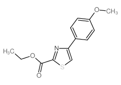 4-(4-甲氧基苯基)噻唑-2-羧酸乙酯结构式
