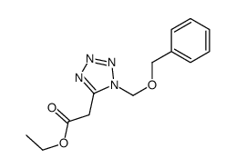 ethyl 2-[1-(phenylmethoxymethyl)tetrazol-5-yl]acetate结构式