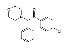 1-(4-chlorophenyl)-2-morpholin-4-yl-2-phenylethanone结构式