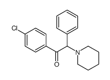 1-(4-chlorophenyl)-2-phenyl-2-piperidin-1-ylethanone结构式