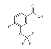 4-Iodo-3-(trifluoromethoxy)benzoic acid结构式