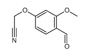 2-(4-formyl-3-methoxyphenoxy)acetonitrile结构式