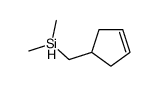 cyclopent-3-en-1-ylmethyl(dimethyl)silane结构式