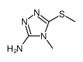 4H-1,2,4-Triazol-3-amine, 4-methyl-5-(methylthio)结构式