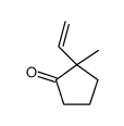 2-ethenyl-2-methylcyclopentan-1-one结构式